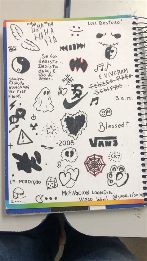 200 Desenhos para Desenhar no Caderno Fácil de Fazer