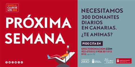 Dónde puedo donar sangre en Canarias la próxima semana