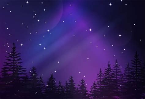 Amazon 7x5ft Purple Starry Night Forest Backdrop Starry Sky