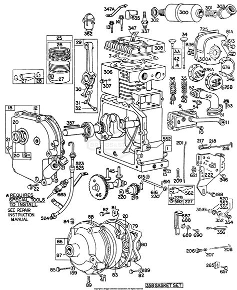 Briggs And Stratton Exploded Parts Diagram Briggs Stratton E