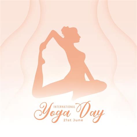 Free Vector Modern International Yoga Day Celebration Background Design