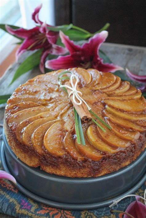 Cardamom Caramel Pear Upside Down Cake PaleOMG