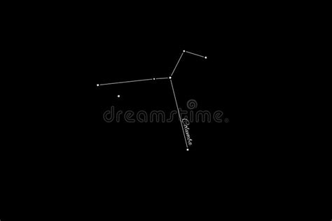 Columba Constellation Cluster Of Stars Dove Constellation Stock Image
