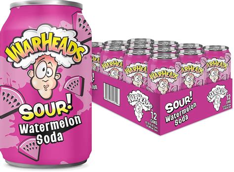 Warhead Watermelon Soda 355 Ml Pack Of 12 Au Pantry