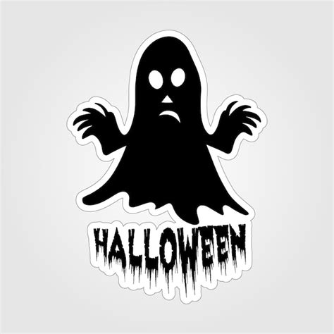 Premium Vector Beautiful Ghost Stickers Spooky And Cute Decals For