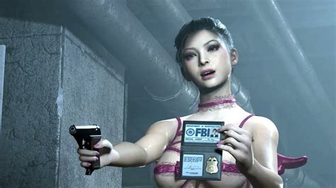 Resident Evil Remake Ada Pink Angel Bikini Costume Biohazard Mod