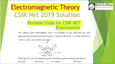 Electrodynamics 👉solved Csir Net 2019 Dec Physical Science Paper👉target