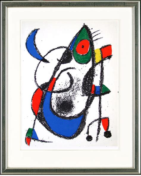 Joan Miro Katze Blauer Mond ARTEVIVA Original Kunst