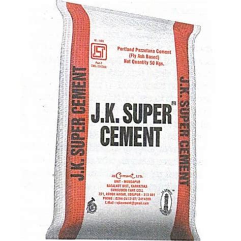 Jk Super Ppc Cement At Rs In Mumbai Id