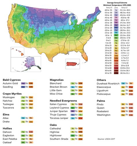 Planting Zone B Map United States Map States District