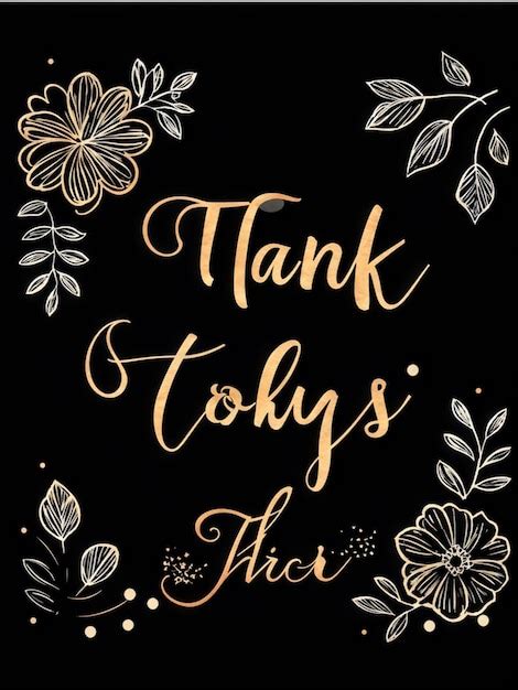 Elegant Handwritten Thank You Note In Calligraphy Premium Ai Generated Image