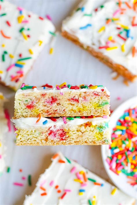 Funfetti Cake Mix Cookie Bars Kathryn S Kitchen