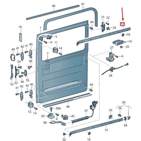 Vw Crafter 2f Mk1 Right Sliding Door Upper Guide Rail 2e1843876 New Genuine £14100 Picclick Uk