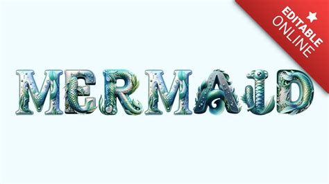 Mermaid Font Text Effects Generator