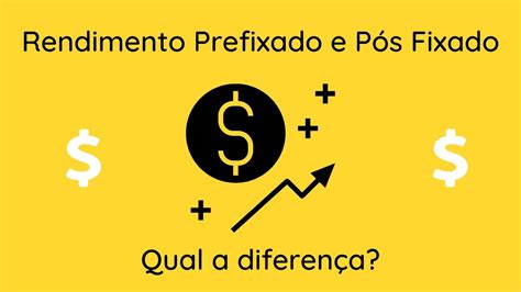 Rendimento Prefixado e Pós fixado qual a diferença YouTube