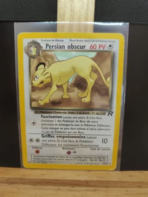 CARTE POKÉMON PERSIAN Obscur 42 82 Team Rocket Wizards EUR 2 00