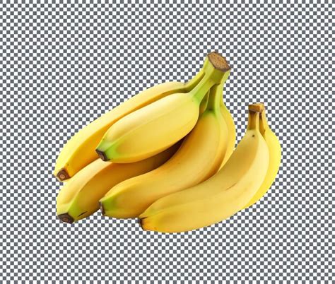 Premium Psd Fresh Bananas Isolated On White Background