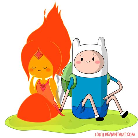 Finn and Flame Princess - Adventure Time Couples Fan Art (34654220 ...