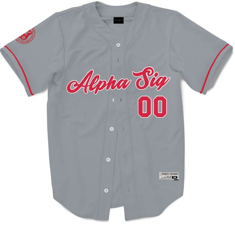 Alpha Sigma Phi Legacy Baseball Jersey Kinetic Society Llc