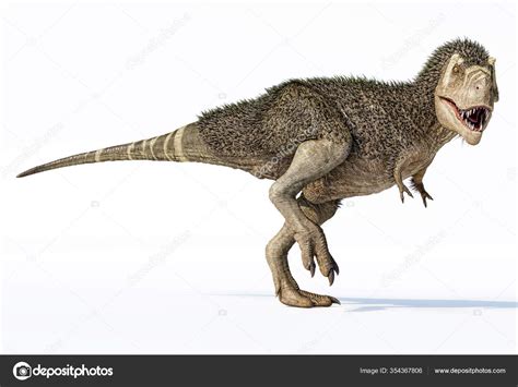 Rex Dinosaur Feathers Photorealistic Rendering White Background Stock Photo by ©Pixelchaos 354367806