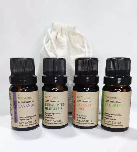 Kit De Aceites Esenciales Via Aroma Aromaterapia Pura