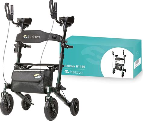 Helavo All Terrain Upright Walker With Flat Free Solid
