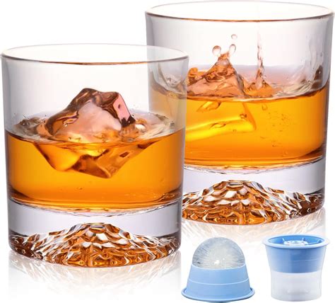 Veecom Whiskey Glasses 10 Oz Whiskey Rocks Glasses Set Of