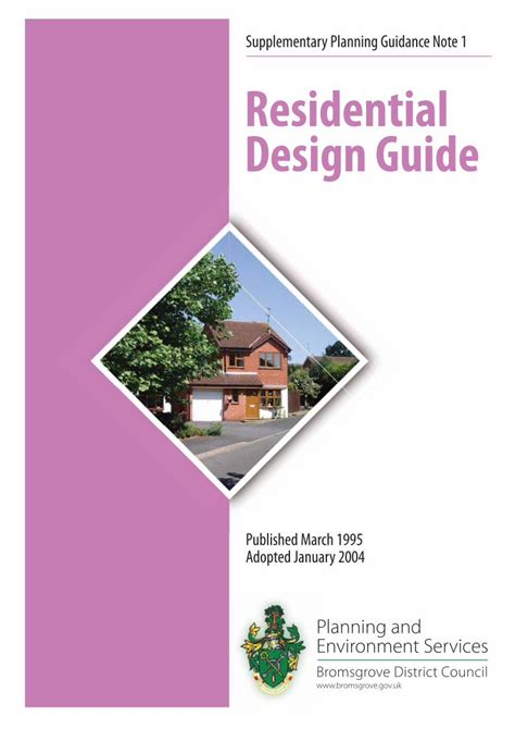 PDF Supplementary Planning Guidance Note 1 Residential Design