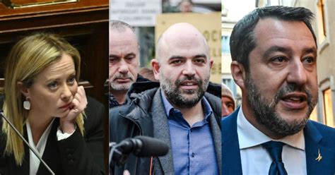 Diffam Meloni Nel Processo A Saviano Salvini Non Sar Parte Civile