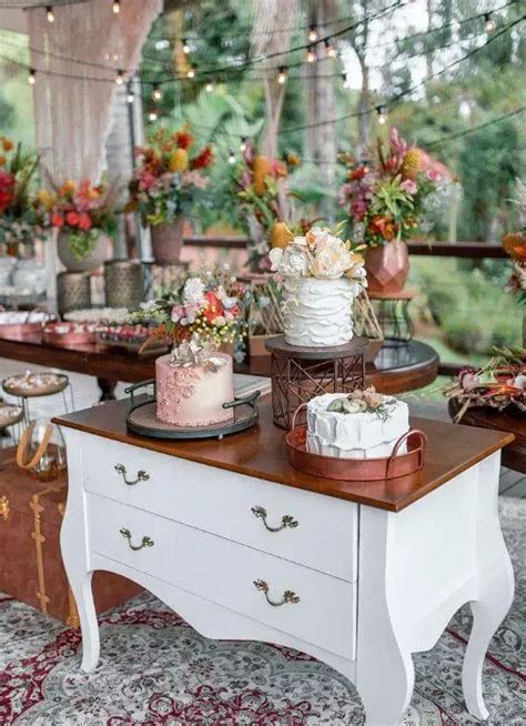 Mesa De Bolo De Casamento Inspira Es Para Decorar Sua Festa