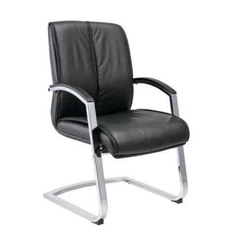 Leather Black Visitor Office Chair At 2800 In Jaipur ID 20211023455