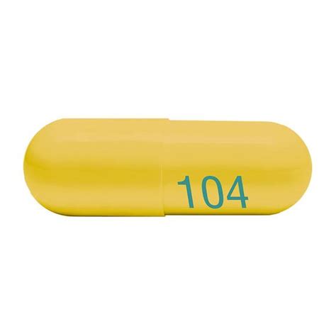 104 Pill Yellow Capsuleoblong 19mm Pill Identifier