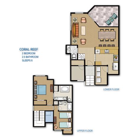 Hilton Head Island- Coral Reef Resort Floor Plan