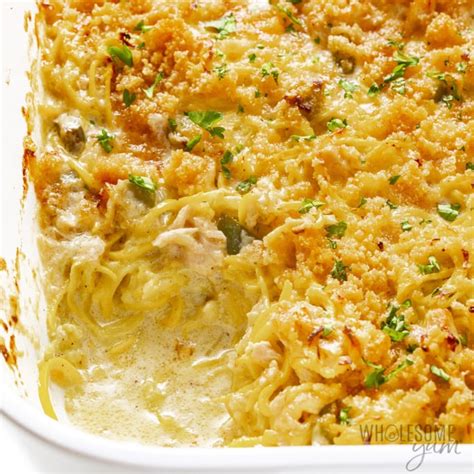 Healthy Keto Tuna Casserole Easy And Creamy Wholesome Yum