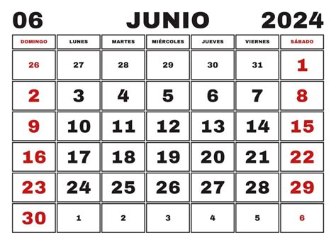 Calendario 2024 Argentina Junio Dari Miriam