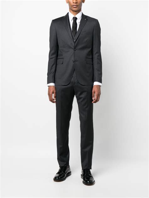 Tagliatore Single Breasted Two Piece Suit Farfetch