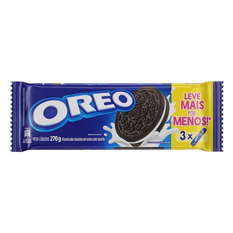 Pack Biscoito Chocolate Recheio Baunilha Oreo Pacote G Unidades