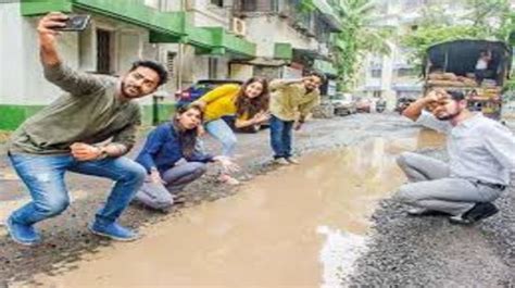 Merakhaddamahaan Campaign On Citys Potholes Mumbai Rains Water Logging