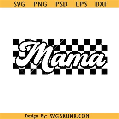 Mama Checkered Svg Mama Retro Checkered Svg Mama Checkered Pattern Svg Mothers Day Svg