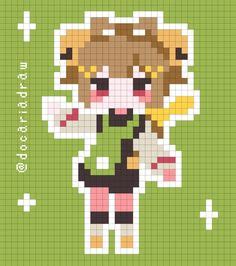 Genshin Impact Pixel Art Ideen B Gelperlen Basteln B Gelperlen