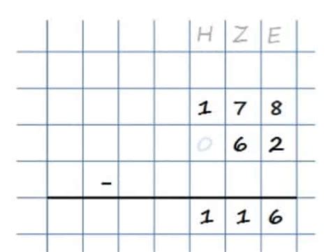 Schriftliches Subtrahieren Einfach Erkl Rt Anleitung