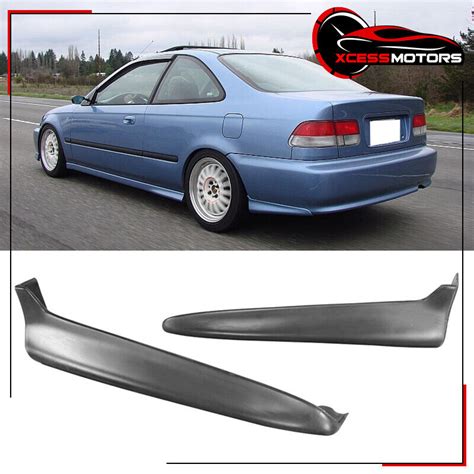 Fits 99 00 Honda Civic Ek 24dr T R Pp Front Bumper Lip Rear Lip Valance Spats Ebay