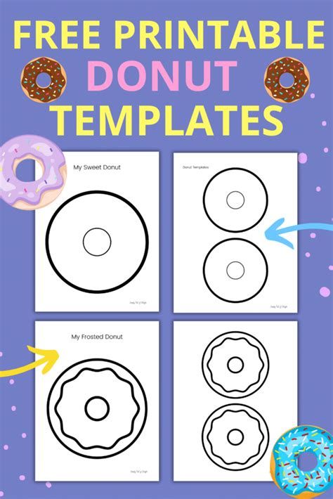 Easy Donut Crafts With Free Printable Donut Template Simply Full Of