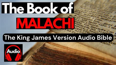 The Book Of Malachi King James Bible Chapters Study God S