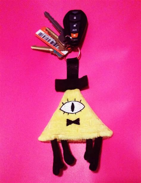 Gravity Falls Bill Cipher Pocket Plushkeychain By Fleecesque