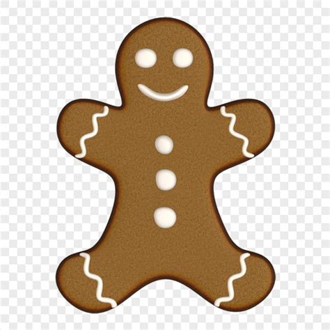 Vector Cartoon Gingerbread Man Cookie Biscuit PNG Citypng