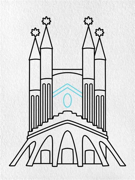 Easy Sagrada Familia Drawing Helloartsy