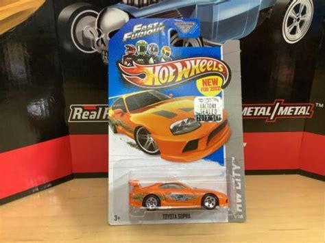 Hot Wheels Fast Furious Toyota Supra Orange New For Hw City