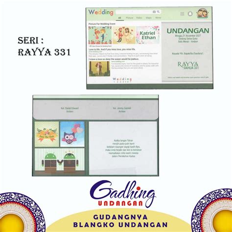 Jual Blangko Undangan Rayya Harga Murah Shopee Indonesia