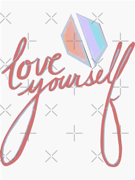 Bts Love Yourself Logo Sticker For Sale By Margueritta Redbubble